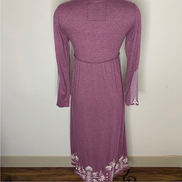 Johnny Was Purple Floral Embroidered Dress - Picture 11 of 16